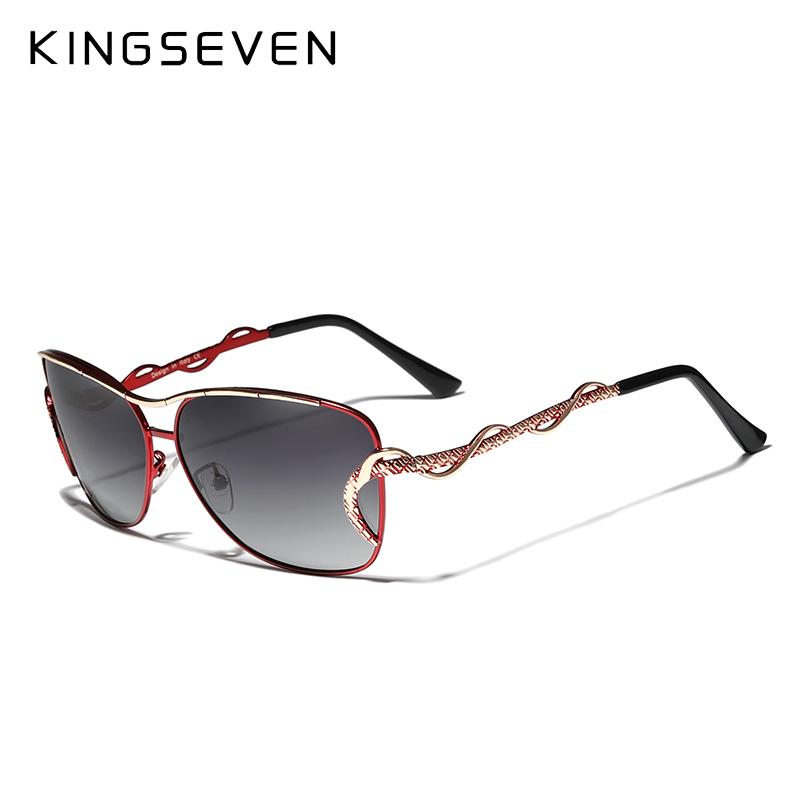 Kingseven Оригинальный дизайн, женские солнцезащитные очки «кошачий глаз», уникальные знаменитые брендовые дизайнерские солнцезащитные очки для вождения