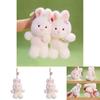 Cute Rabbit Plush Toy Keyring With Soft Fabric Material For Daily Use And Decorations