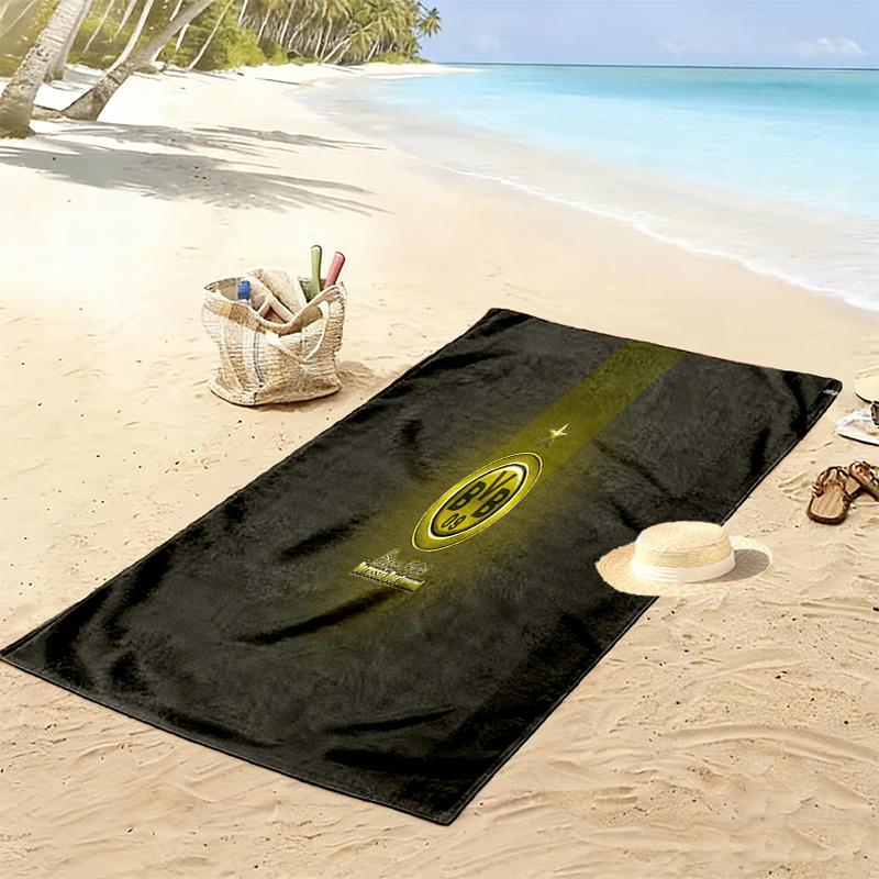 Golden Emblem Radiance beach towel Beach towel for vacation photos beach Outdoor pool towel swim Absorbent bath towel Outdoor picnic beach mat