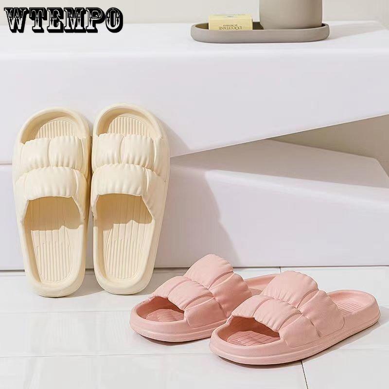 Женские суперлегкие тапочки-облака, сандалии, летние пляжные женские шлепанцы на мягкой подошве, мужские и женские домашние нескользящие шлепанцы из ЭВА для ванной комнаты