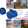 240V 16A 3 Pin Industrial Waterproof Plugs Socket Male/Female IP44 2P For Caravan Motorhome Yacht Plug & Socket Connector