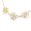 [J9001] - Gold 'Rosa Romantica' Designer Necklace