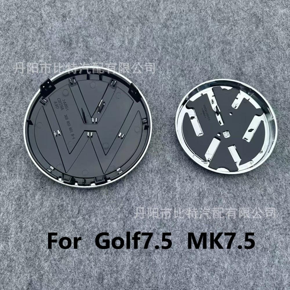 UDXKW1 No Acc 2pcs Replacement Style for VW Golf 7.5 MK7.5 2018 2019 2020 Car Front Bonnet Grille Rear Trunk Emblem Logo Badge Sticker