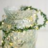 LED Green Rattan Copper Wire Light String DIY Simulation Garland Wedding Festival Decoration Flashing Light String