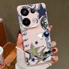 Leopard Star Disco Ball Pattern Case For Xiaomi Redmi Note 14 13 Pro 5G 4G 12 11 Funda Xiaomi 14T 13T 11T Pro Leather Texture Silicone Cover