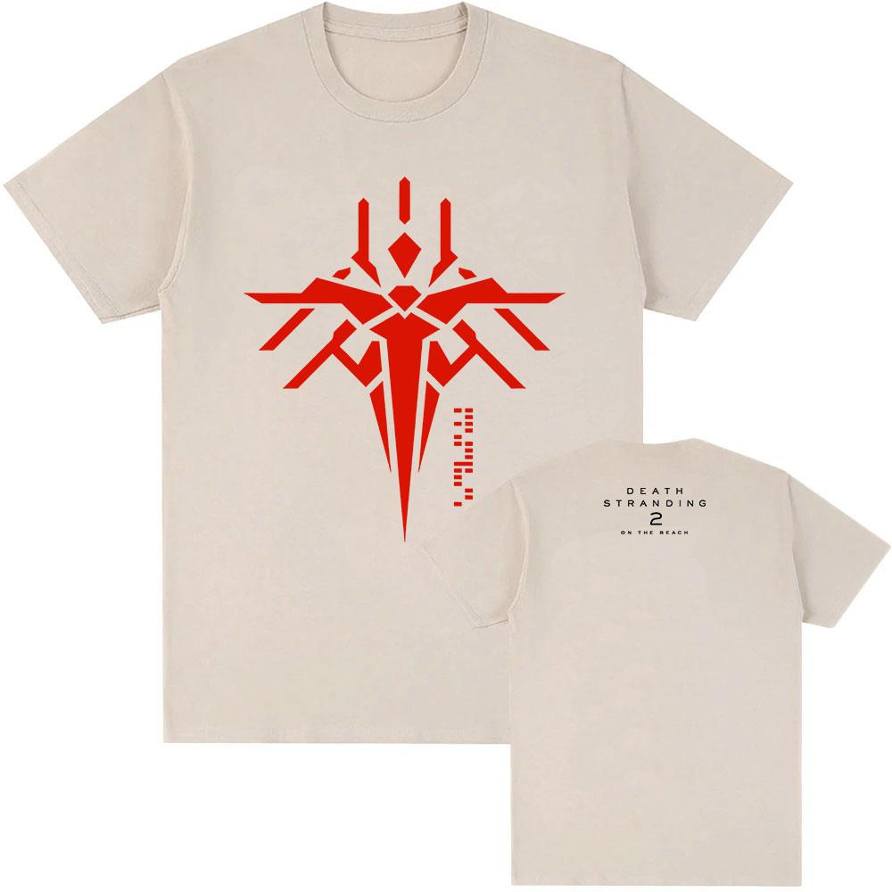 Мужская Женская Одежда Игра DEATH STRANDING 2 ON THE BEACH Футболка Свободная Повседневная С Круглым Вырезом Модные Футболки Дизайн Графический Принт Футболка