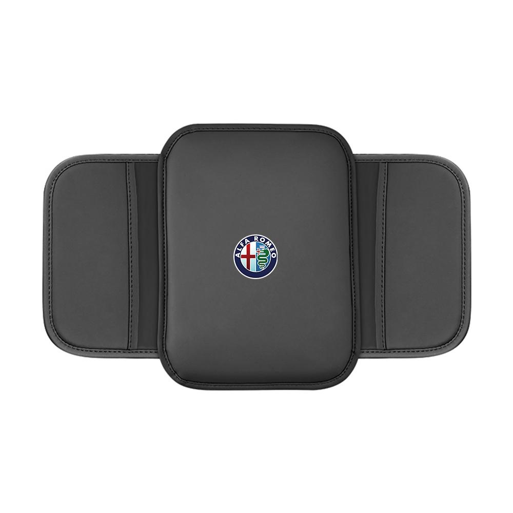YYCE3 1pc Car Center Console Armrest Box Pad Storage Pocket For Alfa Romeo Sportiva Giulia Stelvio 159 Mito Tonale Brera Accessories