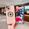 Роскошный мягкий гальванический чехол для телефона iPhone 11 12 13 14 15 Pro Max XS X XR 7 8 Plus, мини-полый силиконовый чехол