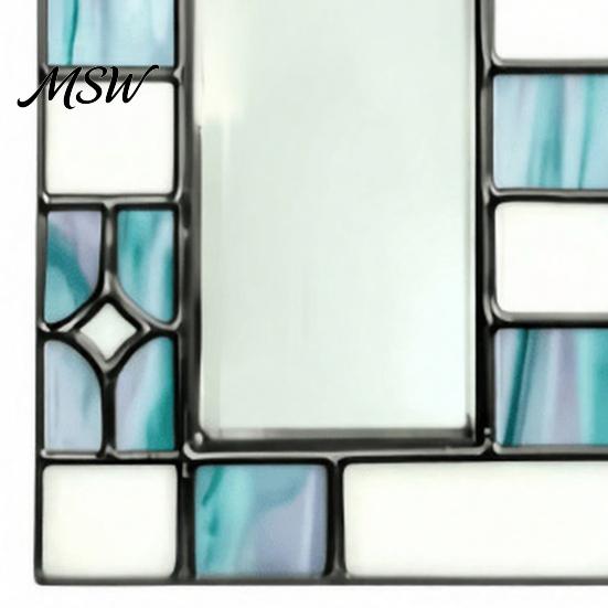 Snapshot Display Frame Acrylic Photo Light Catcher, Retro Stained Glass Style Hanging Holiday Commemorative Keepsake with Chain, Transparent