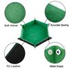 Шестиугольный фланелевый лоток для кубиков складная коробка для хранения ПУ игровой лоток настольная коробка для хранения лоток для украшений