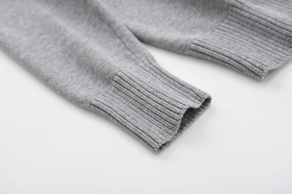 Детский вязаный хлопковый кардиган с длинным рукавом для школы, простой школьный свитер с V-образным вырезом для мальчиков, пальто, размер L, размер 140, Chéris