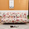 Modern Armless Folding Sofa Bed Cover Plaid Elastic Futon Large Seat Sofa Slipcovers Bedspread for Living Room Without Arms