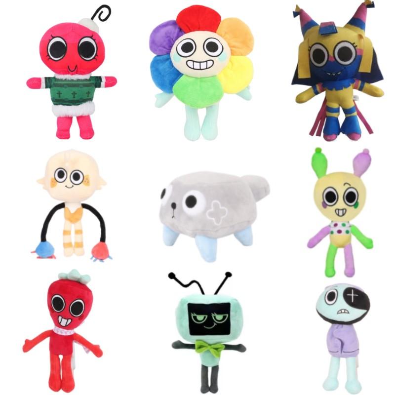 Dandy's World Plush Cute Dandy World Scrap Stuffed Horror Game Goob Pebble Plushie Soft Pillow Doll Children Gifts Doll