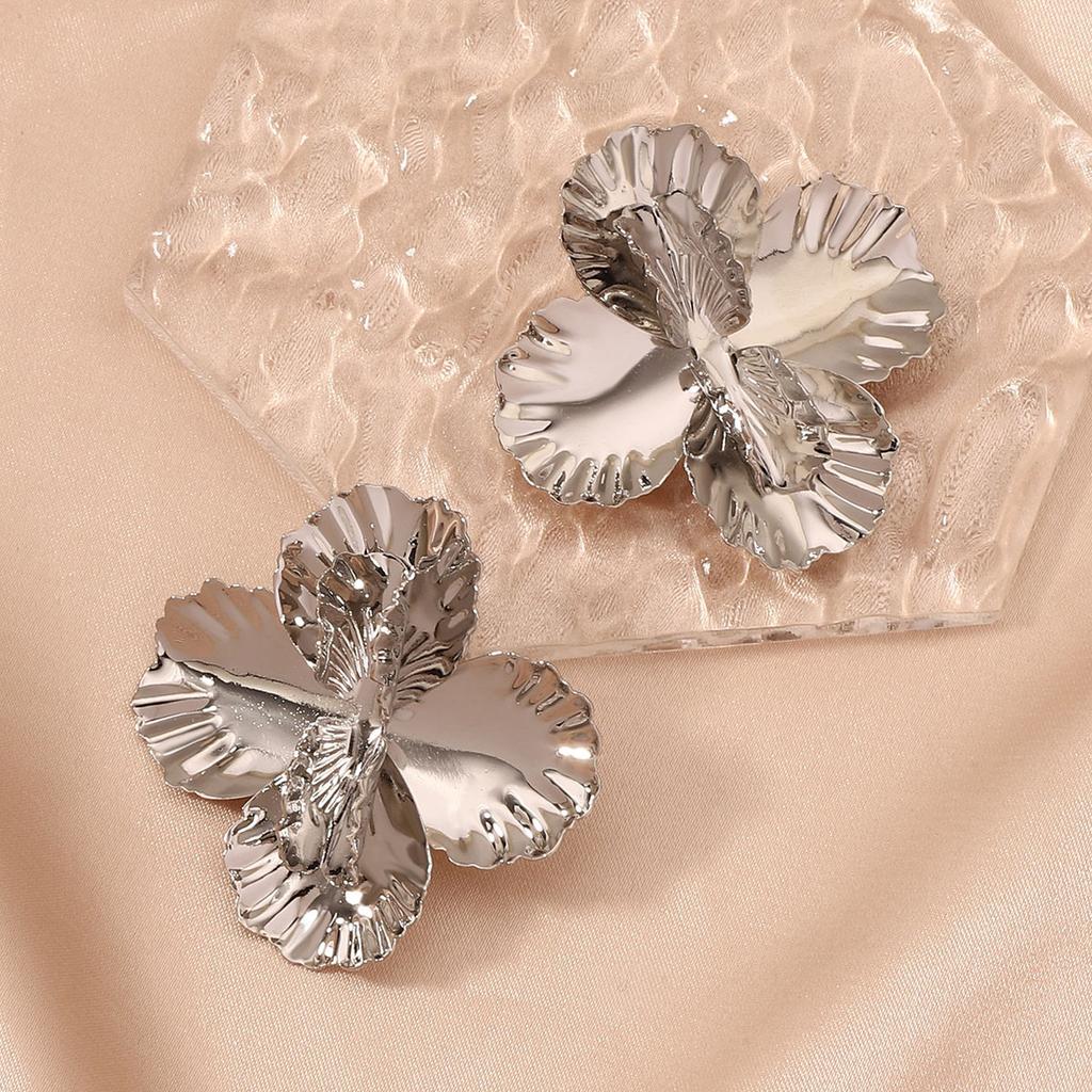 Европейский и американский хай-энд, универсальный, французский стиль, дизайн легкой роскоши, нишевый цветок, ретро-казуальные серьги, серьги-пусеты и другие аксессуары