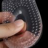 1Pair Soft Silicone Gel Insoles Heel Cushion Soles Pain Relief Support Shoe Pad