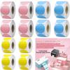 2 Inch Round Labels Permanent Color-Code Dot Stickers, 600 Per Roll, Yellow/Blue/Pink