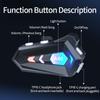 V5.3 Bluetooth мотоциклетный шлем гарнитура беспроводные наушники Hands Free с RGB красочные водонепроницаемые наушники для катания на лыжах