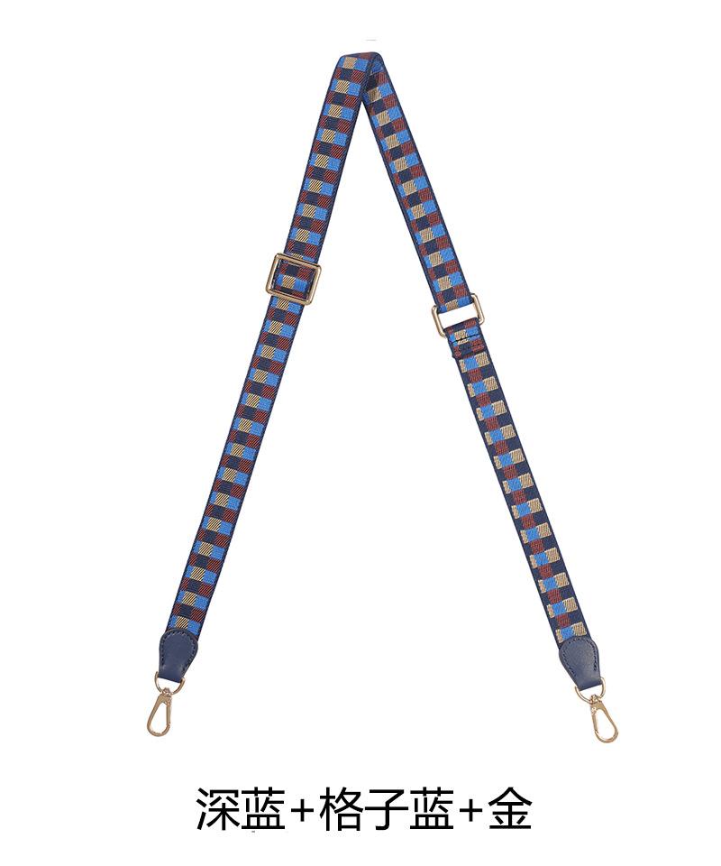 Paired With Longxiang Bag H Evelyn Lunch Box Adjustable Canvas Webbing Shoulder Strap Women's Crossbody Polka Dot DIY