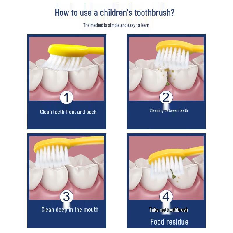 Fawnum Kids 'Little Tiger Giraffe' Soft Bristle Toothbrush