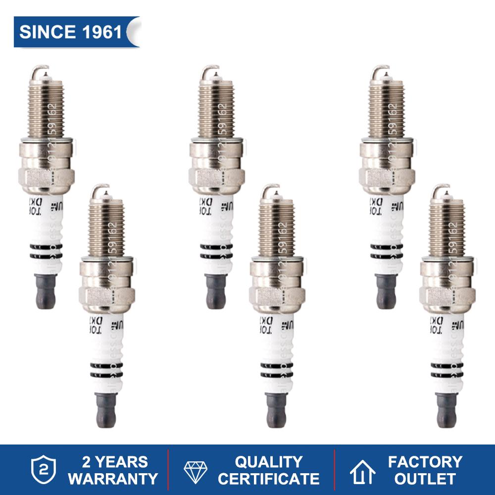 Iridium Spark Plugs TORCH DK7RTI Replace for Candles 6046 DCPR7EIX 4759 IKR7D 1179 DCPR7EVX Denso IXU22 XU22EPRP XU22EPRZ-U I08