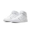 Кроссовки Air Jordan 1 Mid PS Triple White 2021 для детей 640734-130