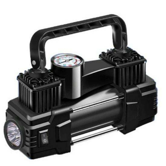 19-цилиндровый портативный автомобильный воздушный насос с фонарем - Мощный шинный насос