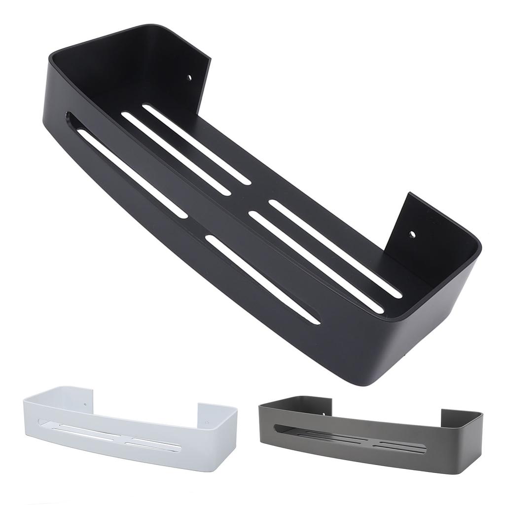 Настенное крепление Полка для ванной комнаты Душевая ванна Однослойная алюминиевая плавающая настенная полка для ванной комнаты