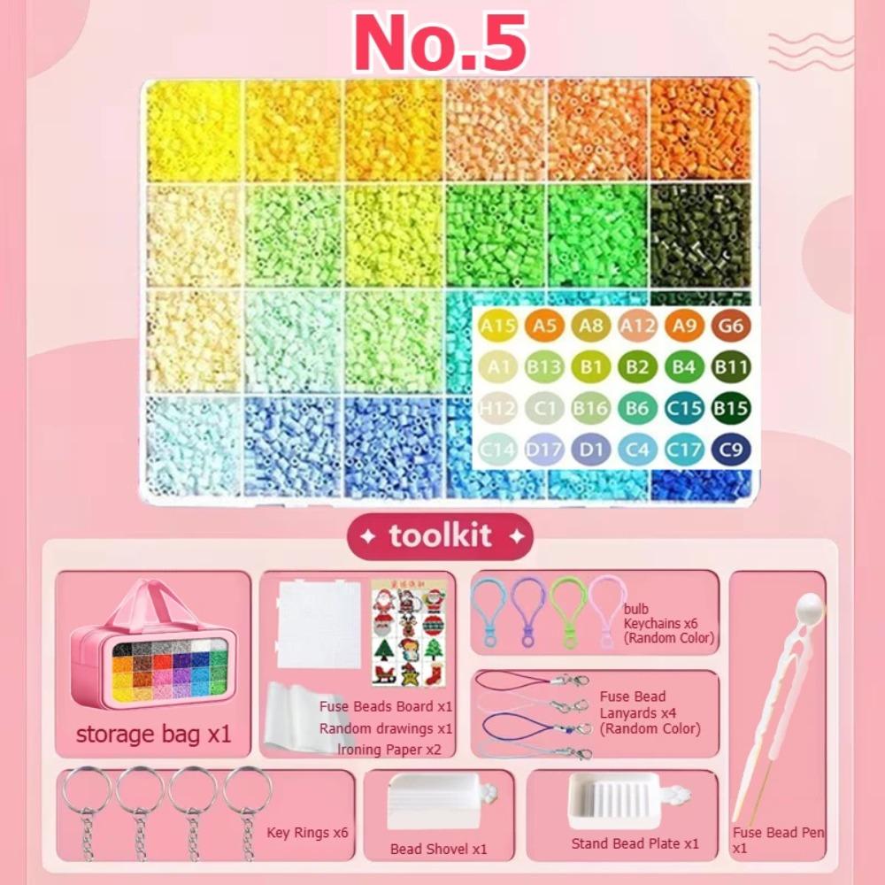 7200 шт. Мини-бусины Hama с отверстием 2,6 мм Perler Плавкие бусины для глажки DIY Игрушки для раннего развития Поделки Пазлы Подарок на день рождения для детей