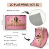 Vintage Pink Cowgirl Metal Sign Western Cactus Horse Wall Decor for Farmhouse Bedroom