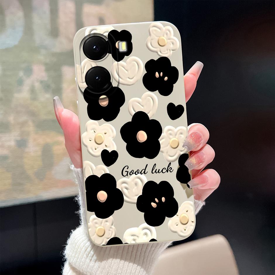 Чехол для Xiaomi Poco X7 X8 Pro Max Красивый Бант Цветок Защита от Отпечатков Пальцев Уникальный Чехол для Телефона Для PocoX7Pro PocoX8ProMax Coque