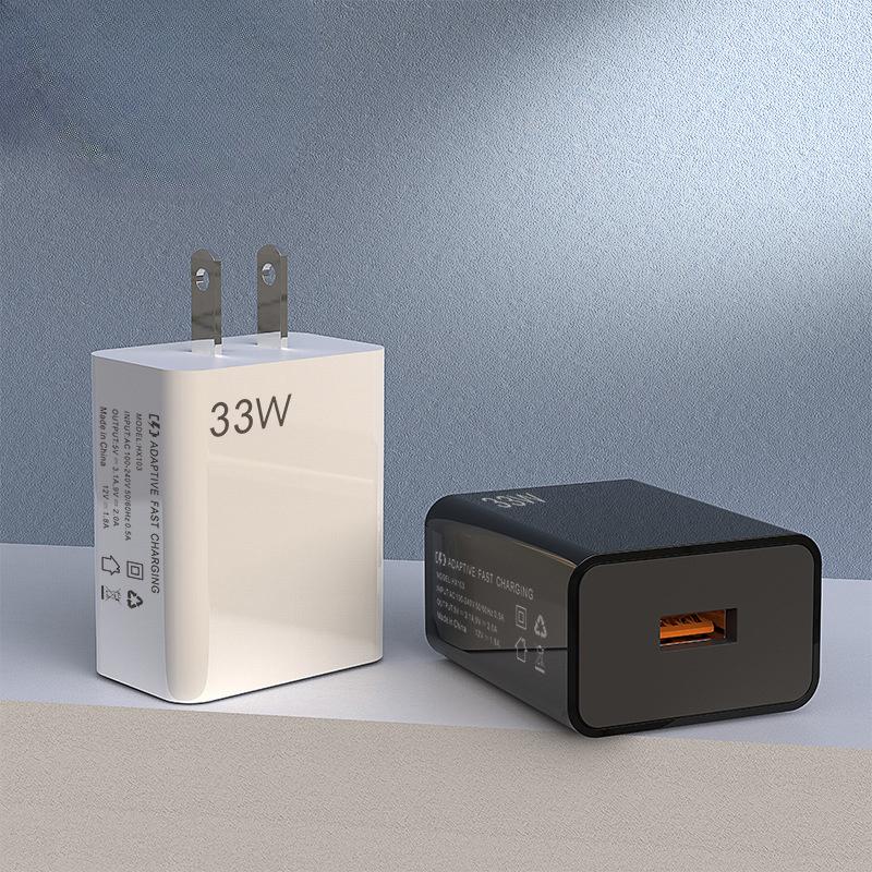 33 Вт USB Gan Зарядное устройство для телефона Для iPhone Для Samsung Huawei Xiaomi PD USB-A Быстрая зарядка Адаптер питания Смартфон Планшет Поездка