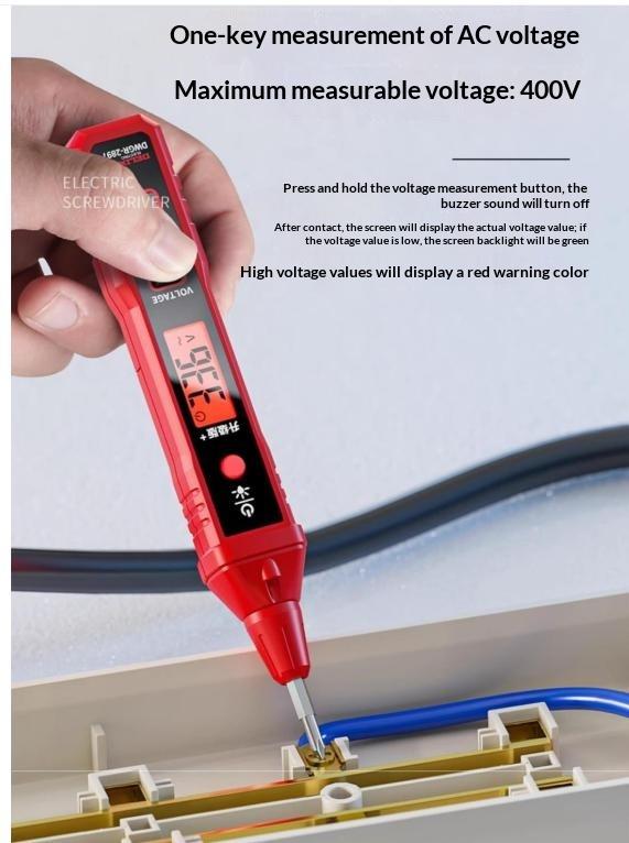 R2897 Multifunctional Intelligent Electric Pen High Precision Voltage Measurement Tester 1Pcs for Outdoor Electrical Repair