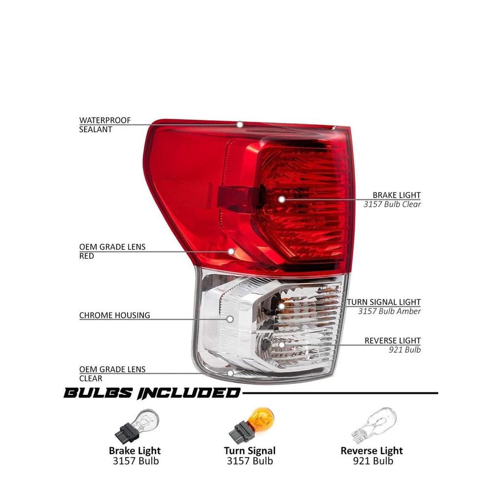 Совместимый задний стоп-сигнал для TUNDRA 2010-2013, деталь 815500C090/81560-0C090