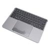   Keyboard with Touchpad Multifunctional Quiet Typing Rechargeable Foldable 64 Key Keyboard for Laptop Tablet
