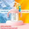 300ML Baby Drinking Cup Feeding Bottle With Straw Cute Whale Squirt Water Cup Drinking Milk Water Bottle with Handle Leakproof
