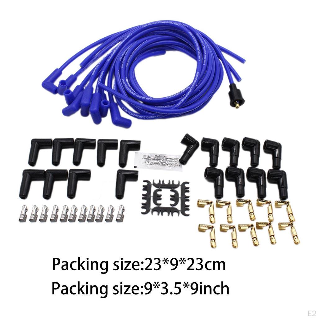 8,5 мм провода свечей зажигания напрямую заменяют 135 45 градусов чехлы простая установка высокая производительность для