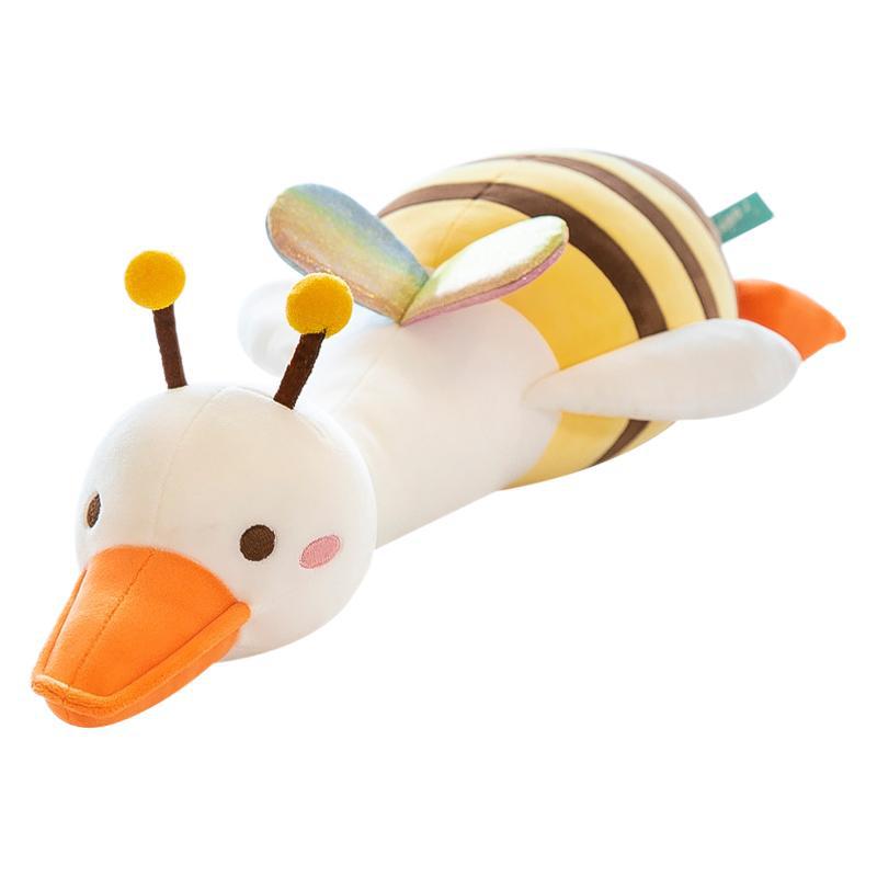 New big white goose plush toy bee doll hungry crazy doll goose crazy funny duck throw pillow girl