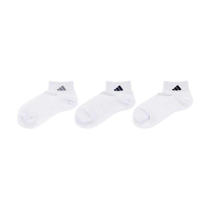 adidas Solid Color One-Point Crew Socks 3-Pair Set with Odor Control