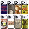 Softball baseball Christian Quote Phone Case For Apple iPhone 17 air 16 Pro Max 15 Pro Max 14 13 12 11 Mini Back Cover