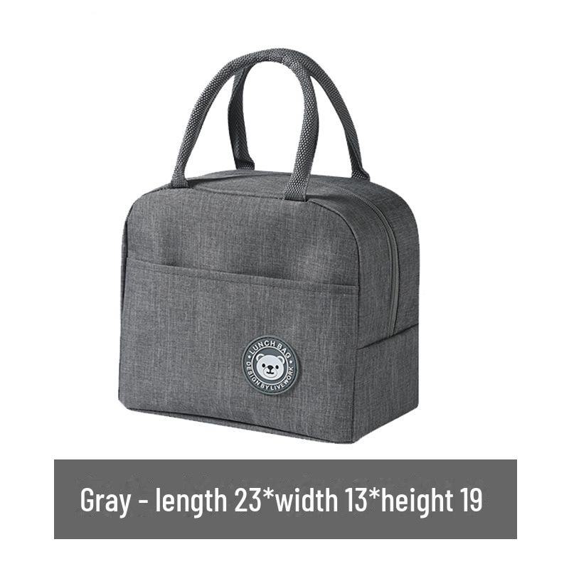 Изолированный ланч-бокс для студентов и офисных работников, водонепроницаемая и маслостойкая сумка большой вместимости с подкладкой из алюминиевой фольги.