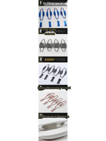 Защитная пленка для чаши двери Magotan B8 - Подходит для 17 моделей, Защита от царапин и износостойкая накладка на ручку.