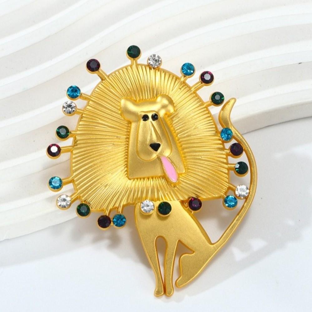 Vintage Banquet Clothes Metal Pin Irregular Glaze Badge Pin  Clothes Accessories