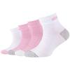 4PPK Girls Mesh Ventilation Quarter Socks, for Girl Pink Socks