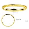 Gold Ring K18 Yellow Gold Round Design Wedding Ring 13 [Lara Christie] No. Lr106-0001-yg-13