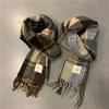 Autumn Winter Warm Women Plaid Scarf Winter Warm Cashmere Women Girls Long Scarf Korean Simple Fashion Tassel Shawl Scarf New