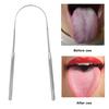 Stainless Steel Tongue Scraper Efficient Cleaning Power Ergonomic Design Reversible Tongue Coating Tool