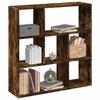 VidaXL Room Divider Shelf Smoked Oak 102x29x103.5 Cm, Shelf, Bookcase, Storage Shelf, 858052