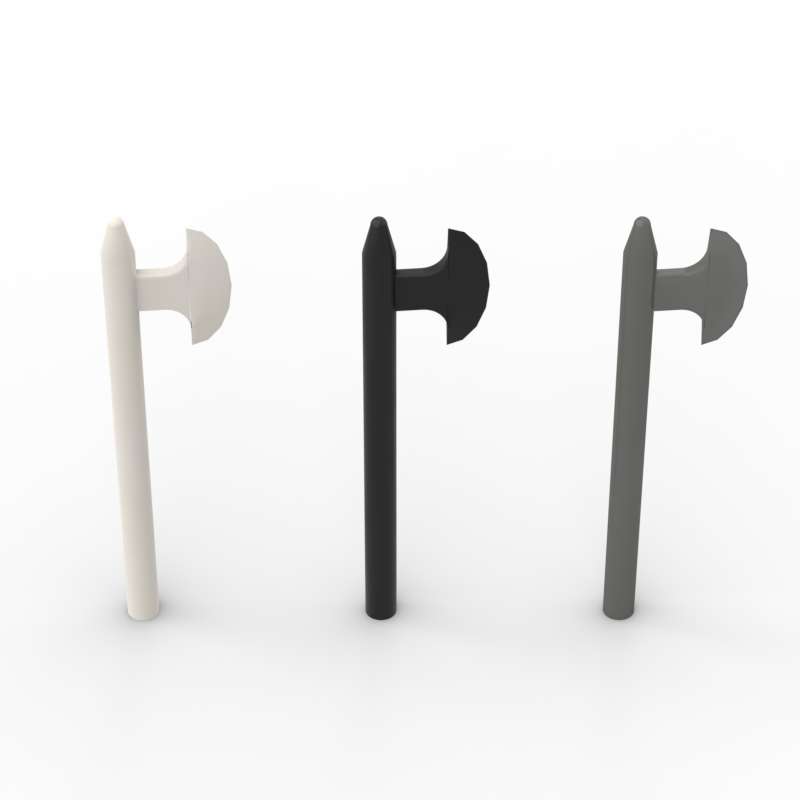 MOC 10 ШТ. 3848 Ручной Длинный Боевой Топор Конструктор Набор Реквизит Оружие Кирпичики Частицы DIY Игрушки Дети Ребенок День Рождения Рождественский Подарок