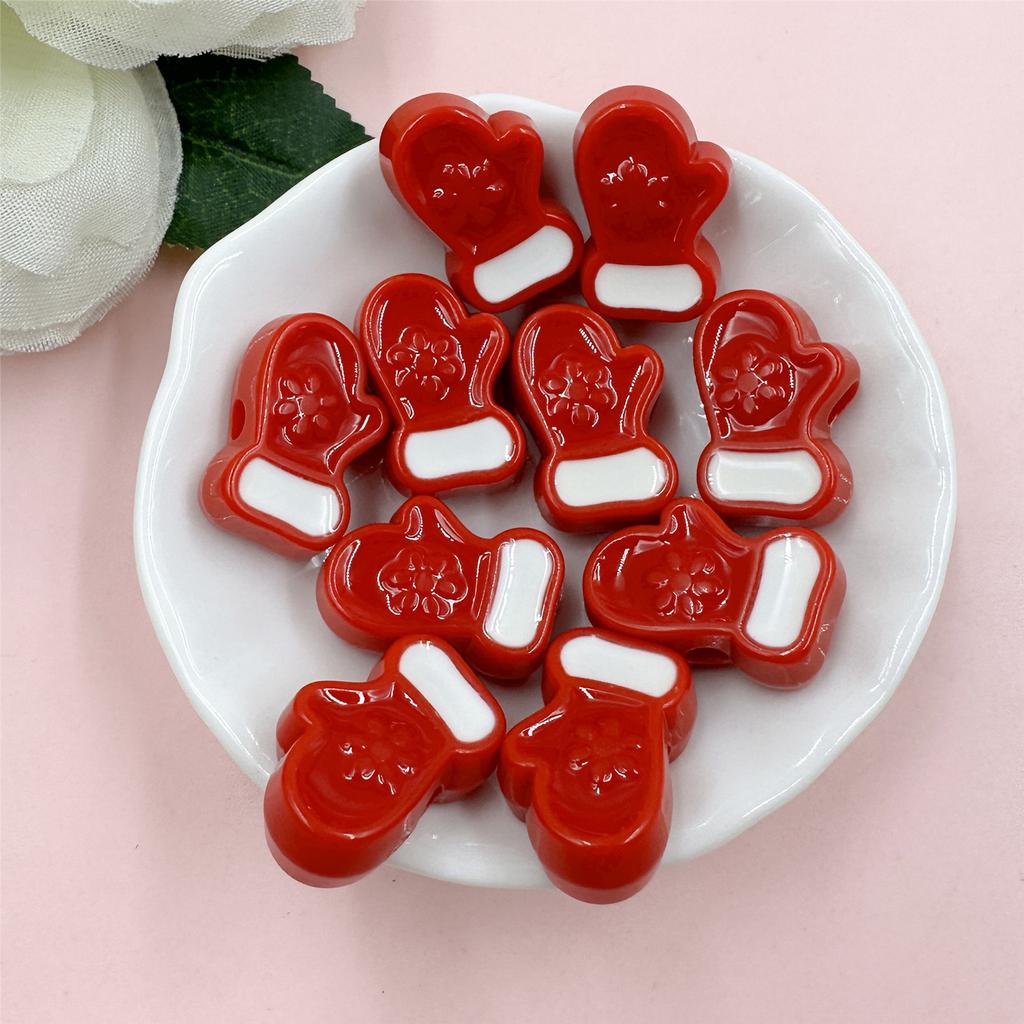 Цепи для мобильных телефонов ручной работы DIY браслеты Свободные материалы для головок Перчатки снеговика Капельное масло Акриловые елочные клетки Ожерелье Аксессуары 10 шт.