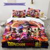 Постельное белье с узором Dragon Ball Super, Комплект одеяло, Пододеяльник, Наволочка, Домашний подарок на день рождения (1 пододеяльник + 2 наволочки, без наполнителя)